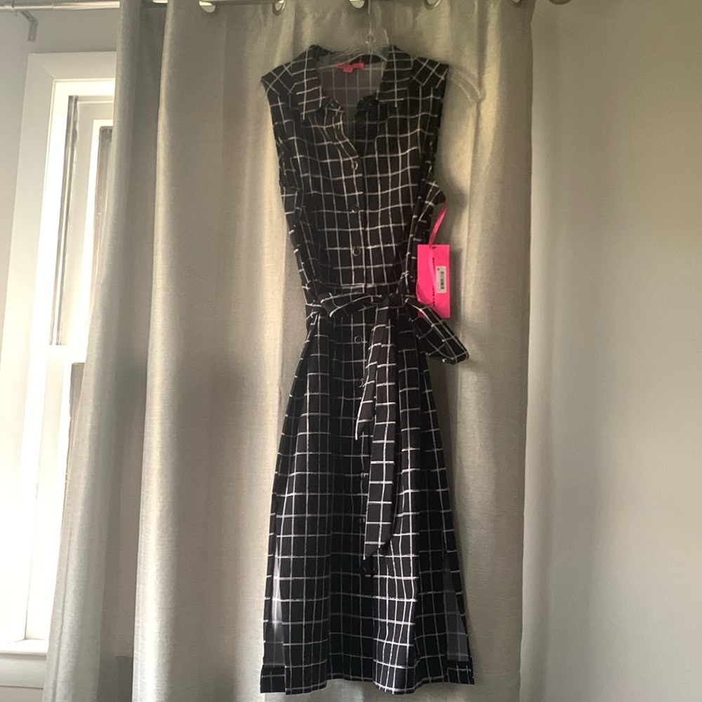 Betsey Johnson collared shirt dress size 14 NWT